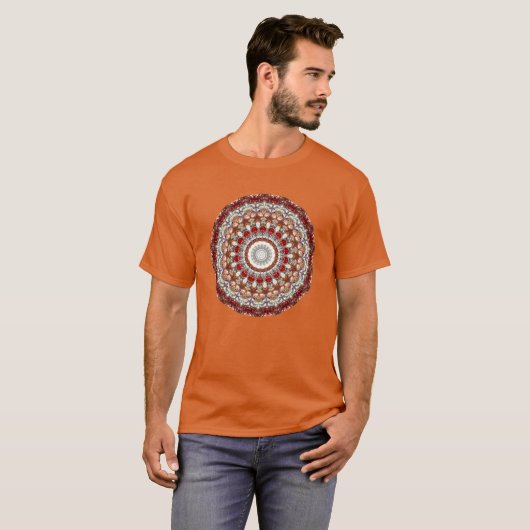 T-shirt Ruby & Pearl Mandala : Pour Charme & Beauté (Devant entier)
