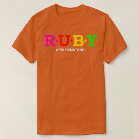 T-shirt Ruby Red Gemstone 1 (Design devant)