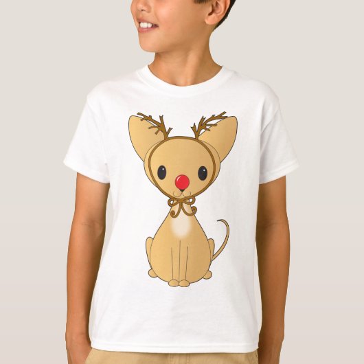 T-shirt Rudolf Chihuahua (Devant)