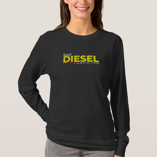 T-shirt Rudolf Diesel 1858 I Diesel Tuning Diesel Moteur I (Devant)