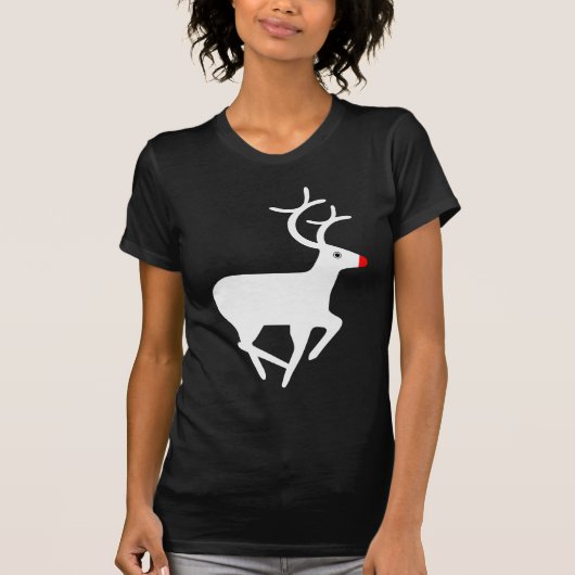T-shirt Rudolf le renne à nez rouge (Devant)