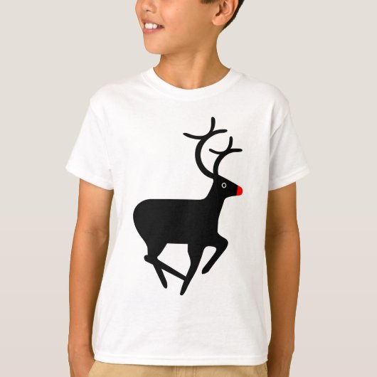 T-shirt Rudolf le renne à nez rouge (Devant)