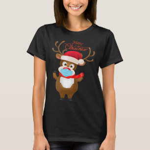 T-shirt Rudolf Reindeer avec Masque X Mas 2020 Noël