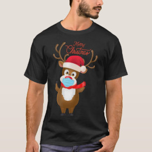 T-shirt Rudolf Reindeer avec Masque X Mas 2020 Noël