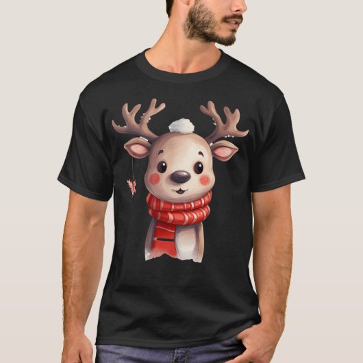 T-shirt Rudolph Christmas Reindeer (Devant)