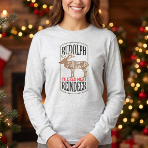 T-shirt Rudolph le Renne à Viande Rouge Amusant - Tableau