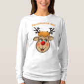 T-shirt Rudolph - Père Noël Renard à nez rouge (Devant)