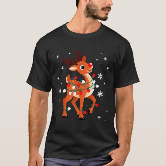 T-shirt Rudolph The Red Nose Reindeer For Kids And Christm (Devant)
