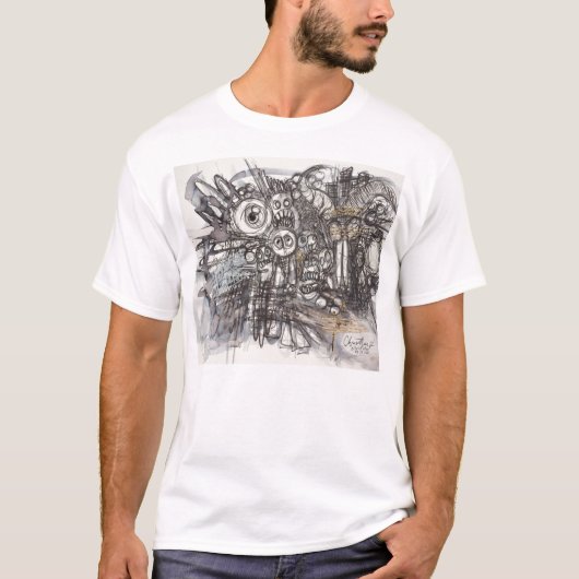 T-shirt Rue art graffiti bande dessinée (Devant)