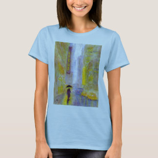 T-shirt Rue de jour pluvieux, Women'sT-Chemise/chemise