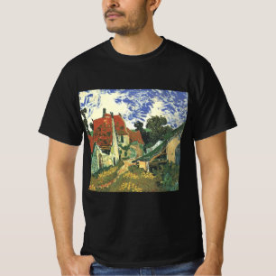 T-shirt Rue de village à Auvers par Vincent van Gogh