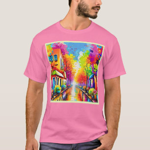 T-shirt Rue Rainbow : Vivid Town