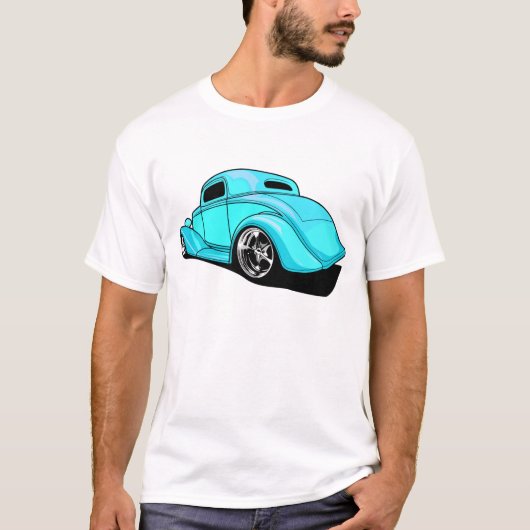 T-shirt Rue Rod cyan (Devant)