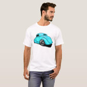 T-shirt Rue Rod cyan (Devant entier)
