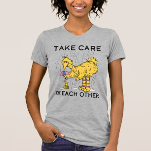T-shirt Rue Sésame Big Bird Prenez soin de vous
