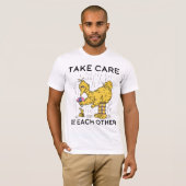 T-shirt Rue Sésame | Big Bird Prenez soin de vous (Devant entier)