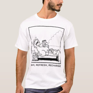 T-shirt Rue Sésame   Big Bird Relax Refresh Recharge