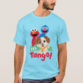 T-shirt Rue Sésame | C'est Tango avec Elmo & Grover (Devant)