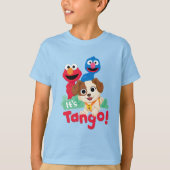 T-shirt Rue Sésame | C'est Tango avec Elmo & Grover (Devant)