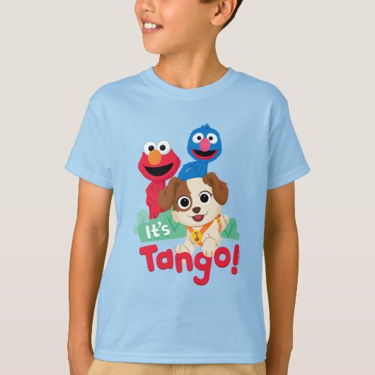 T-shirt Rue Sésame | C'est Tango avec Elmo & Grover (Devant)
