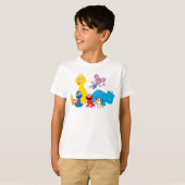 T-shirt Rue Sésame | Coloré Sesame Street Pals (Devant entier)