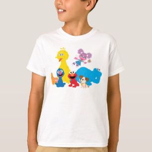 T-shirt Rue Sésame Coloré Sesame Street Pals