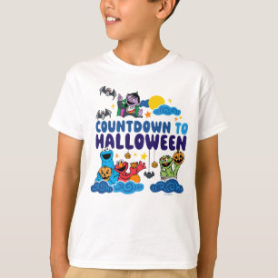 T-shirt Rue Sésame Compte à rebours pour Halloween