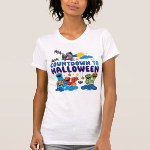 T-shirt Rue Sésame Compte à rebours pour Halloween