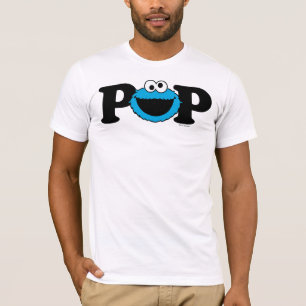 T-shirt Rue Sésame Cookie Monster - Anniversaire Pop