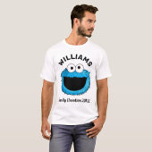 T-shirt Rue Sésame | Cookie Monster Famille Vacances (Devant entier)