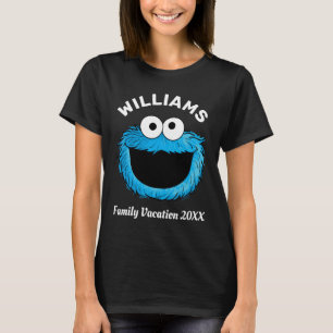 T-shirt Rue Sésame   Cookie Monster Famille Vacances
