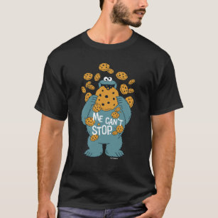 T-shirt Rue Sésame   Cookie Monster - Me Can't Stop