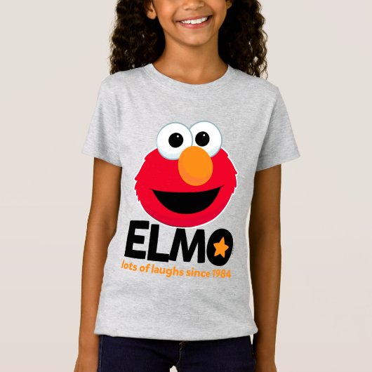 T-Shirt Rue Sésame | Elmo Beaucoup de rires depuis 1984 (Devant)