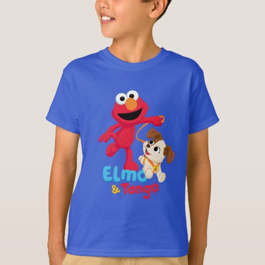 T-shirt Rue Sésame | Elmo & Tango Running (Devant)