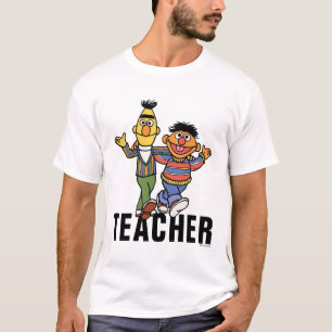 T-shirt Rue Sésame   Enseignant Bert & Ernie