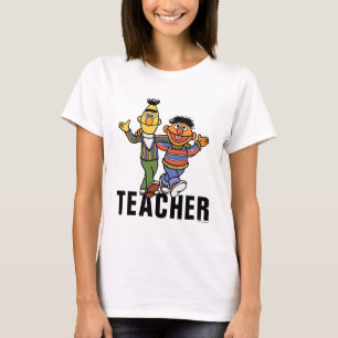 T-shirt Rue Sésame   Enseignant Bert & Ernie
