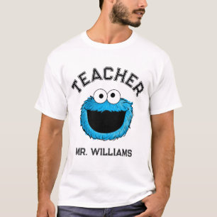 T-shirt Rue Sésame Enseignant de Cookie Monster