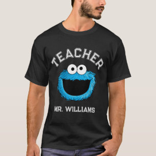 T-shirt Rue Sésame Enseignant de Cookie Monster