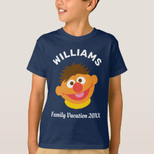 T-shirt Rue Sésame Ernie Famille Vacances