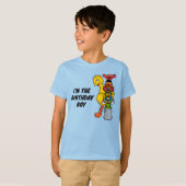 T-shirt Rue Sésame | Je suis le garçon d'anniversaire (Devant entier)