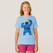 T-shirt Rue Sésame | Méca Builders Cookie Monster (Devant entier)