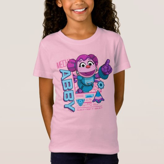 T-Shirt Rue Sésame | Mécaniciens Abby Cadabby (Devant)