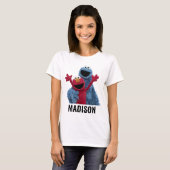 T-shirt Rue Sésame | Monstre Elmo & Cookie (Devant entier)