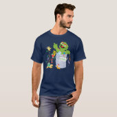 T-shirt Rue Sésame | Oscar - Arbre de Noël (Devant entier)