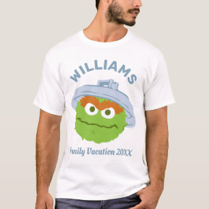T-shirt Rue Sésame   Oscar le Grouch Famille Vacances