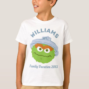 T-shirt Rue Sésame   Oscar le Grouch Famille Vacances