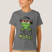 T-shirt Rue Sésame | Oscar le Grouch Nope! (Devant)