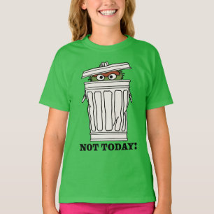 T-shirt Rue Sésame   Oscar le Grouch Pas aujourd'hui!