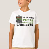 T-shirt Rue Sésame | Oscar le Grouch se sent Grouch (Devant)