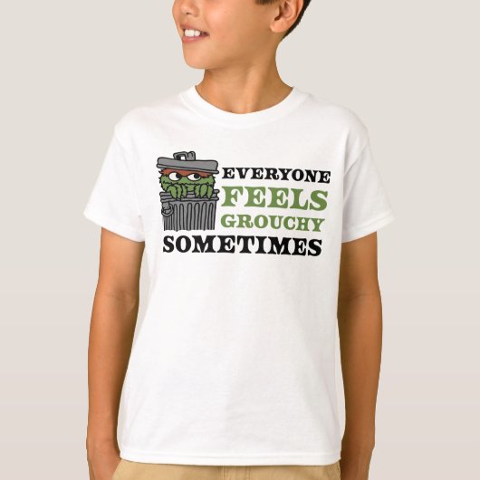 T-shirt Rue Sésame | Oscar le Grouch se sent Grouch (Devant)